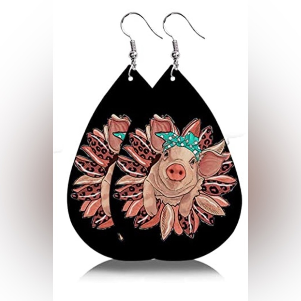 2 Pair Farmhouse Teardrop Earrings